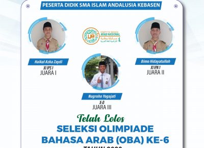 Siswa SMA Islam Andalusia Kebasen Juara Olimpiade Bahasa Arab